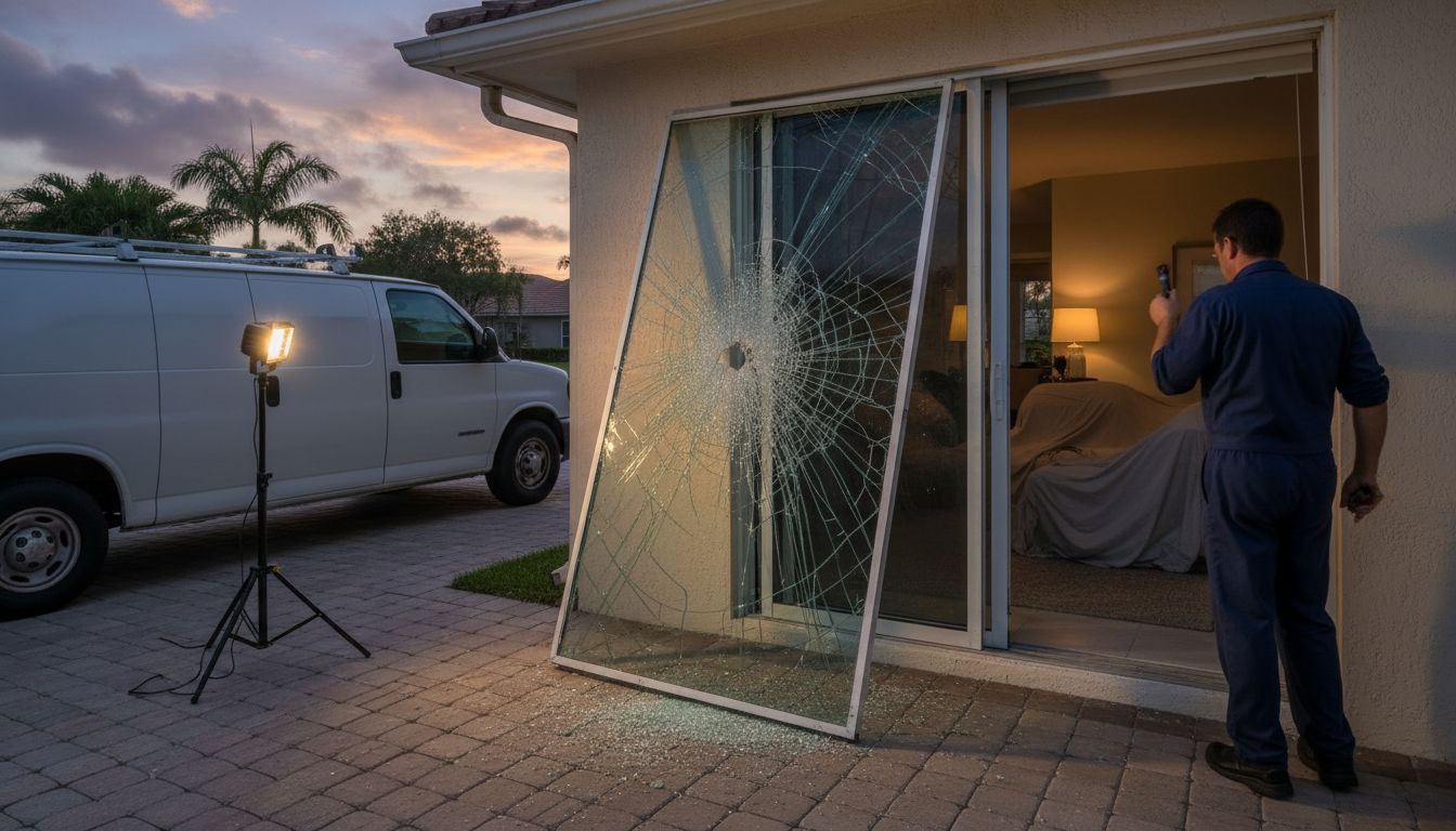 24/7 Emergency Sliding Glass Door Repair in Broward