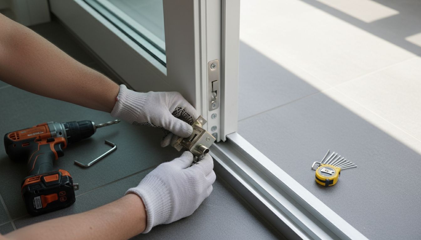 Who repairs sliding glass door locks and handles in Broward County if the door won’t lock properly?